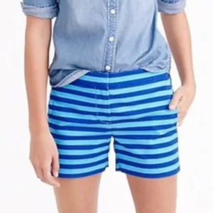 NWT J. Crew Bright Ocean Blue Shorts